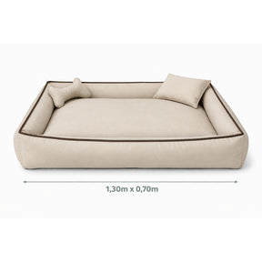 Cama Grande Lavável com Zíper e Enchimentos Removíveis para Cachorro e Gato BigNest™