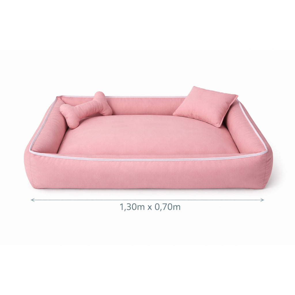 Cama Grande Lavável com Zíper e Enchimentos Removíveis para Cachorro e Gato BigNest™