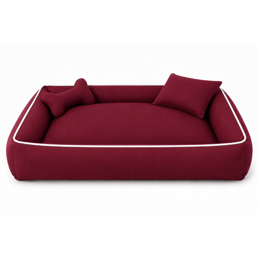 Cama Grande Lavável com Zíper e Enchimentos Removíveis para Cachorro e Gato BigNest™