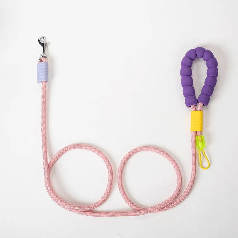 Guia 3 em 1 Elástica Ajustável com Porta-Saquinhos para Cachorro e Gato 185cm Pawslove™