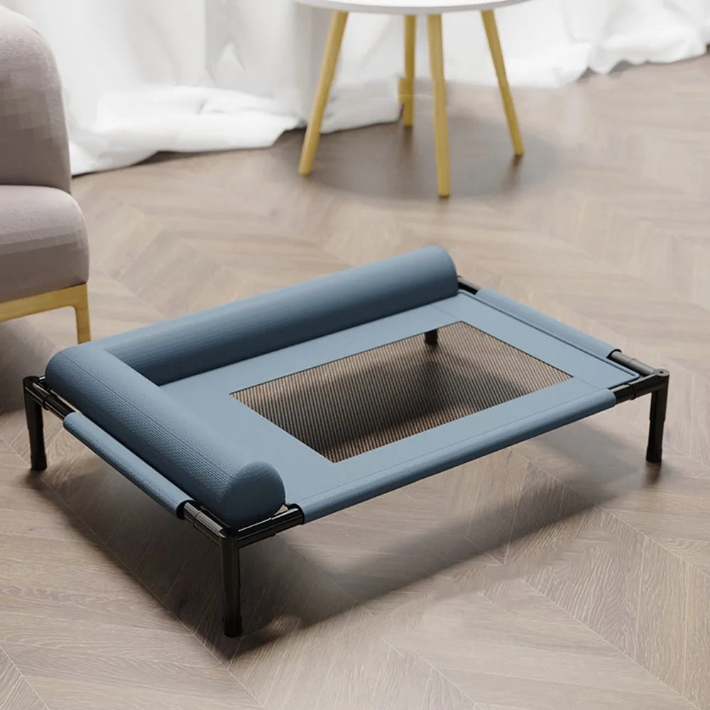 Cama Pet Elevada Confortável – Lupzy™ | Saúde, Praticidade e Estilo