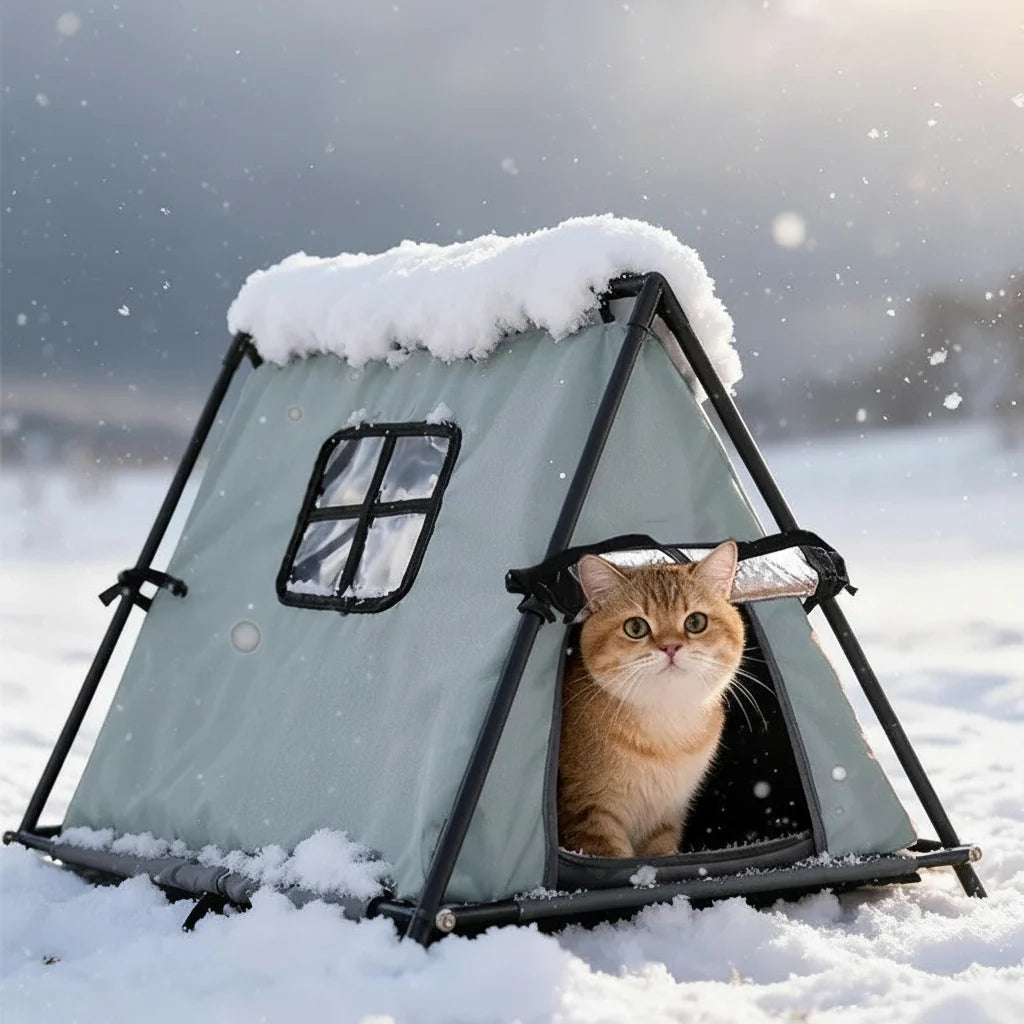 Cama Tenda Abriguinho para Pets – Proteção, Conforto e Privacidade – Snouty™