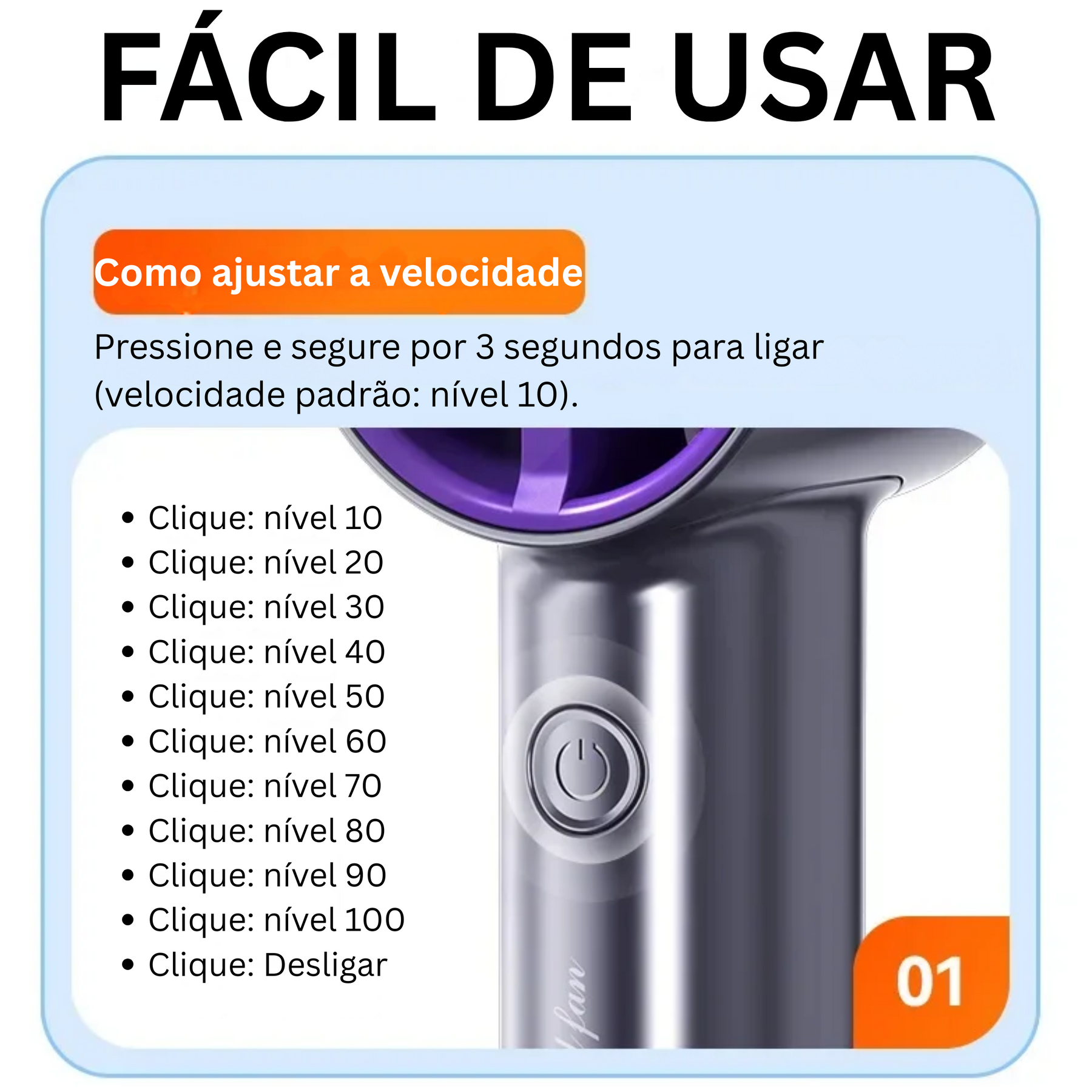 Secador Portátil Silencioso USB para Pets – BreezyPet™