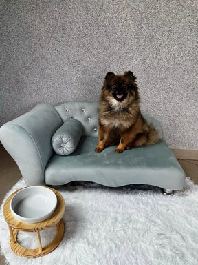 Caminha Pet Recamier Luxo em Suede com Strass – Lupzy™ | Sofisticação e Conforto Premium