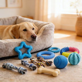 Brinquedo para Cachorro Kit 22 Peças Anti Ansiedade com Mordedores, Cordas e Bolas PlayBark™
