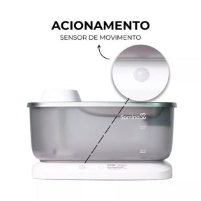 Bebedouro Automático 7L com Sensor Elevado Sem Fio para Cachorro e Gato Aço Inox Sorrino