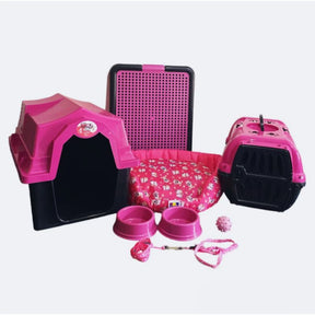 Kit Cachorro Completo Pequeno Porte com Cama, Sanitário e Acessórios – Lupzy™ | Tudo para o Conforto Diário