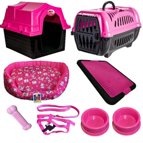 Kit Cachorro Completo Pequeno Porte com Cama, Sanitário e Acessórios – Lupzy™ | Tudo para o Conforto Diário