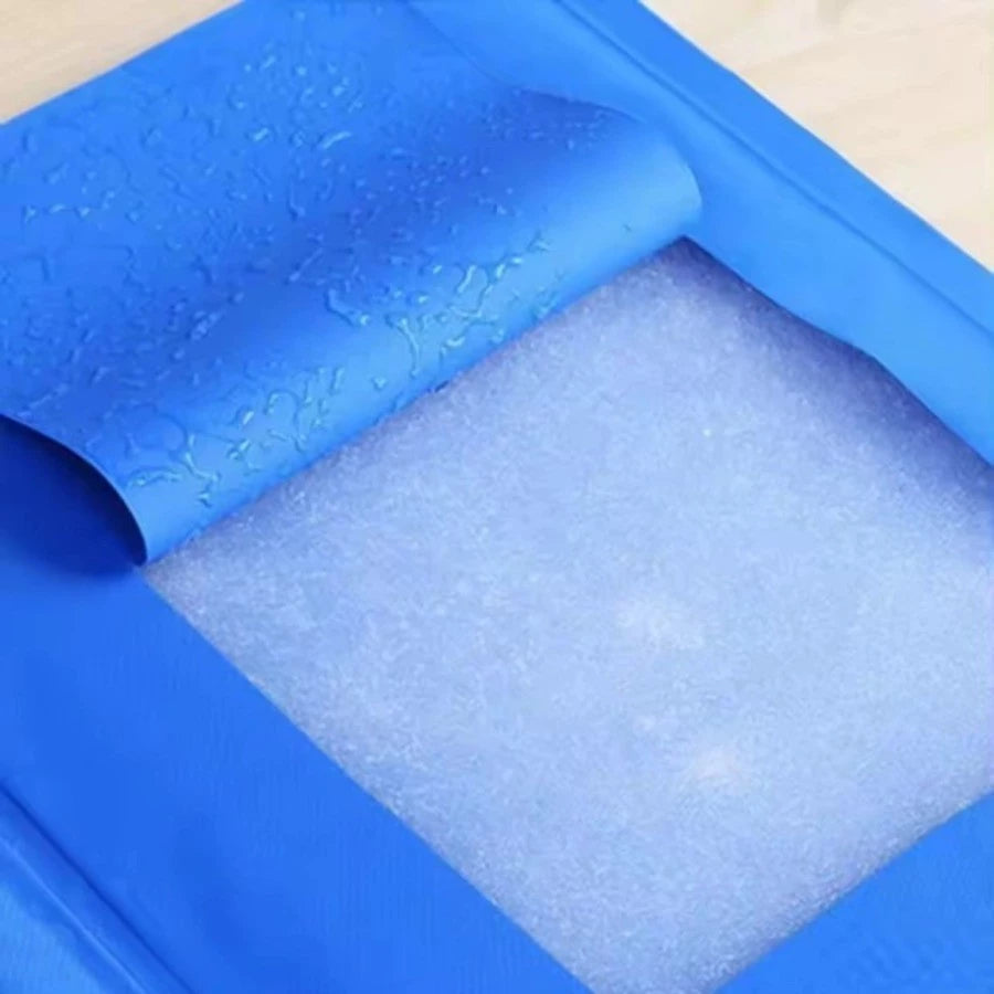 Tapete Gelado Azul para Pets Refrescante Contra Calor + Conforto Imediato