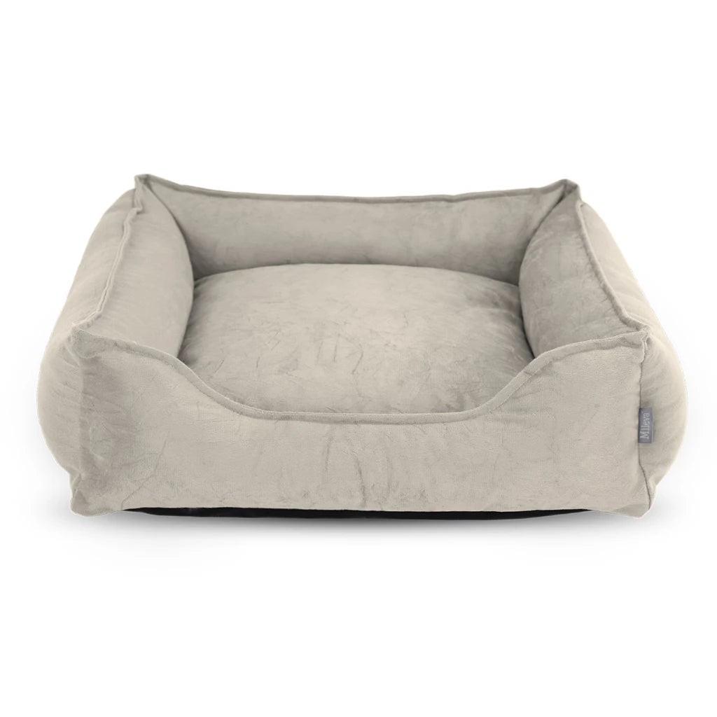 Cama Pet Suede com Zíper e Fundo Impermeável – Mileva | Conforto Aconchegante para Todos os Portes