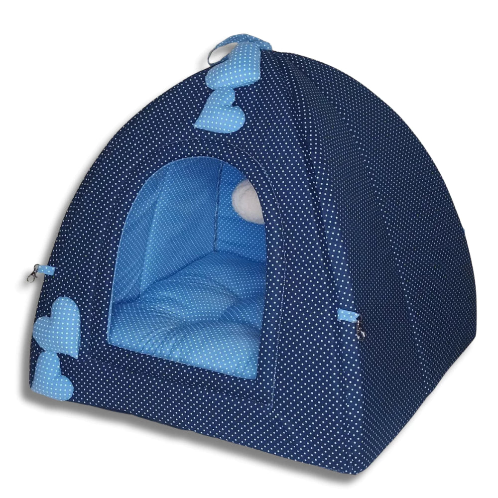 Cama Toquinha Pet Iglu Luxo com Almofada Removível para Cães e Gatos – CozyIglu™ | Aconchego Premium