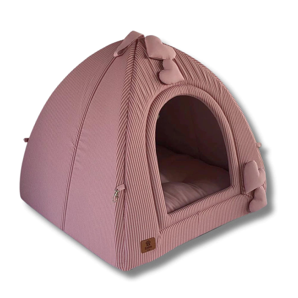 Cama Toquinha Pet Iglu Luxo com Almofada Removível para Cães e Gatos – CozyIglu™ | Aconchego Premium