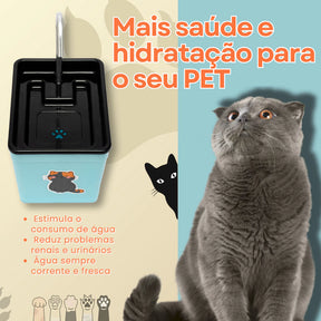 Fonte Bebedouro Automática 1,8L Silenciosa Bivolt – Snouty™ | Hidratação Saudável e Econômica