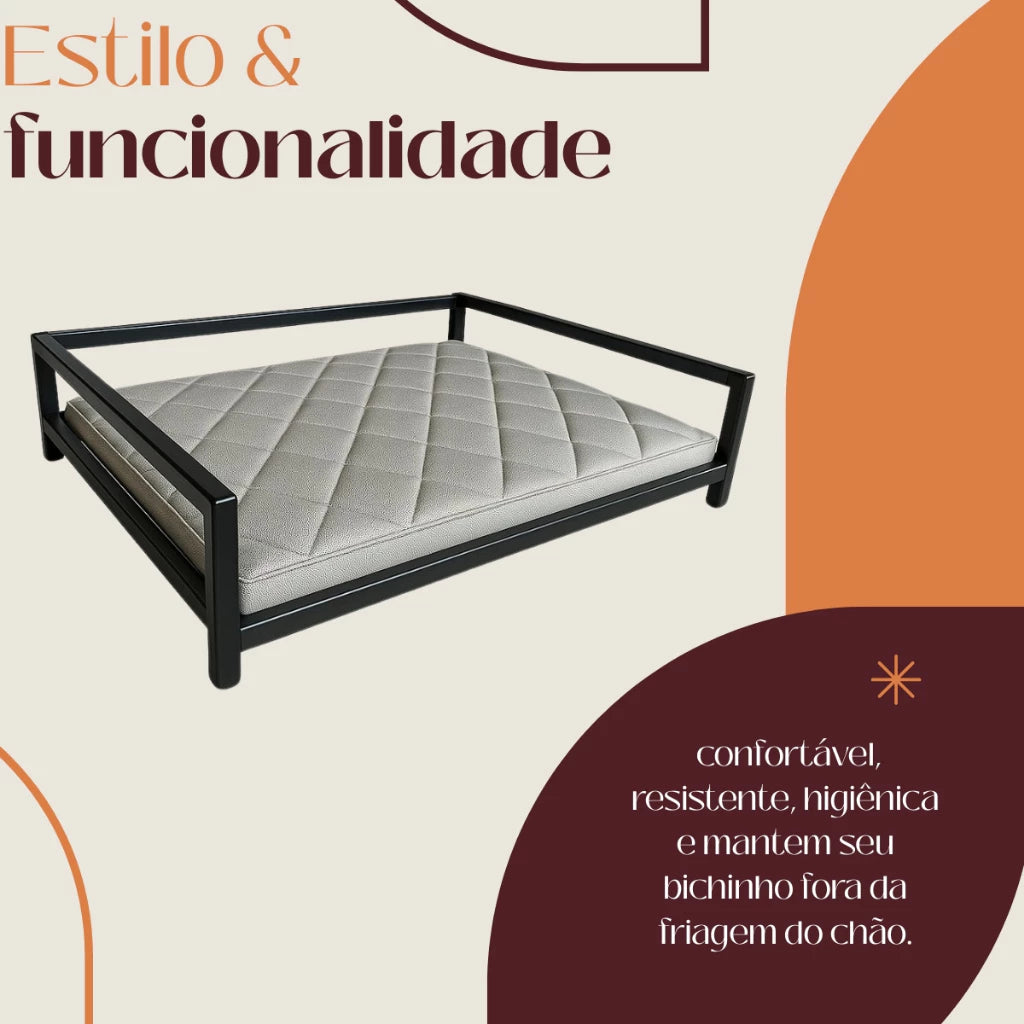 Cama Pet Luxo Impermeável Antifriagem para Cachorros e Gatos – ComfortNest™ | Conforto e Proteção Total