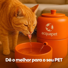 Fonte Bebedouro 4L com Filtro de Carvão e Bomba Silenciosa para Cachorro e Gato Bivolt AcquaPet™