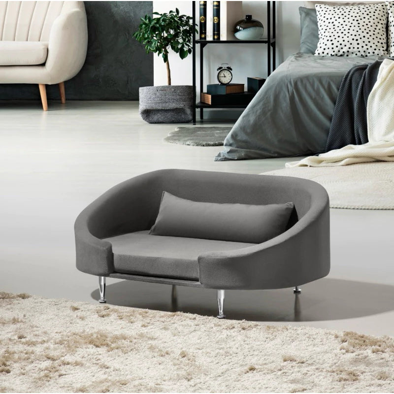 Caminha Pet Luxo com Pés Lavável e Almofada Macia – SoftPaws™ | Conforto e Estilo Diário