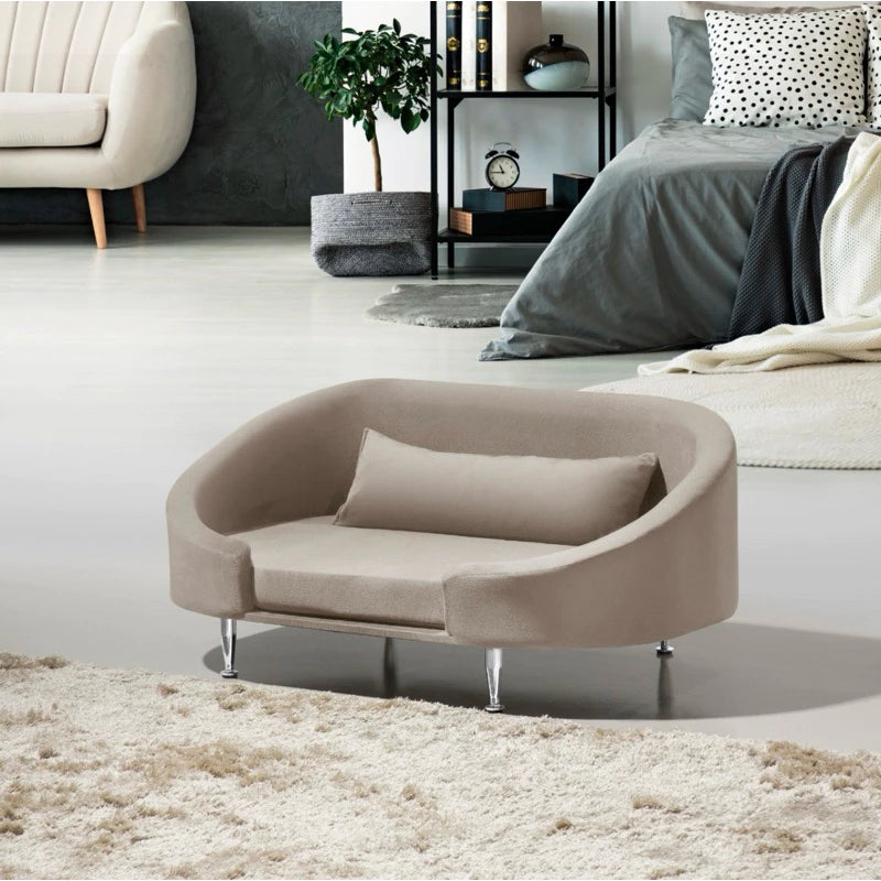 Caminha Pet Luxo com Pés Lavável e Almofada Macia – SoftPaws™ | Conforto e Estilo Diário