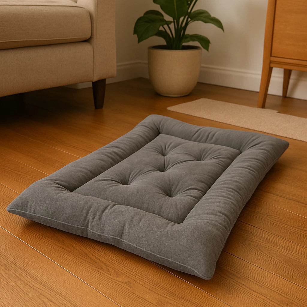 Colchão Pet Luxo com Capitonê ForPatas™ – Conforto Macio e Sofisticação em Várias Cores