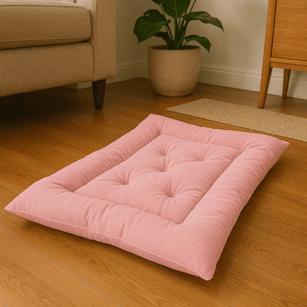 Colchão Pet Luxo com Capitonê ForPatas™ – Conforto Macio e Sofisticação em Várias Cores