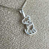 Colar Pets Love em Prata 925 + Zircônias com Pingente de Cachorro ou Gato – Lupzy™ | Amor Pet em Forma de Joia