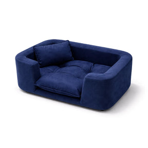 Poltrona Pet Estofada em Madeira Maciça para Cachorro e Gato com Almofada Lavável CozyWood™