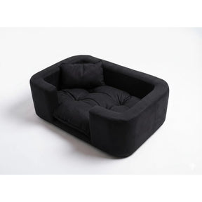 Poltrona Pet Estofada em Madeira Maciça para Cachorro e Gato com Almofada Lavável CozyWood™