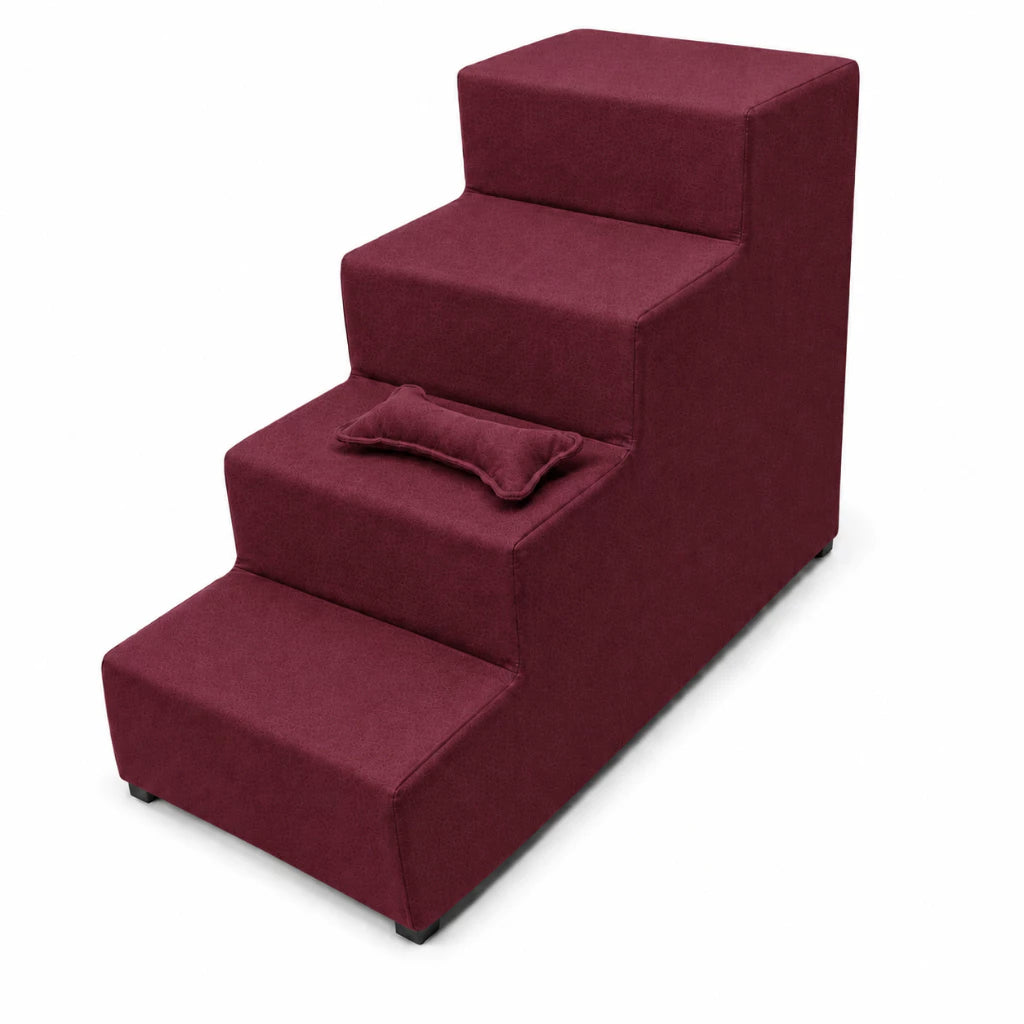 Escada 4 Degraus 60cm Antiderrapante para Cachorro e Gato Acesso à Cama e Sofá Snouty™