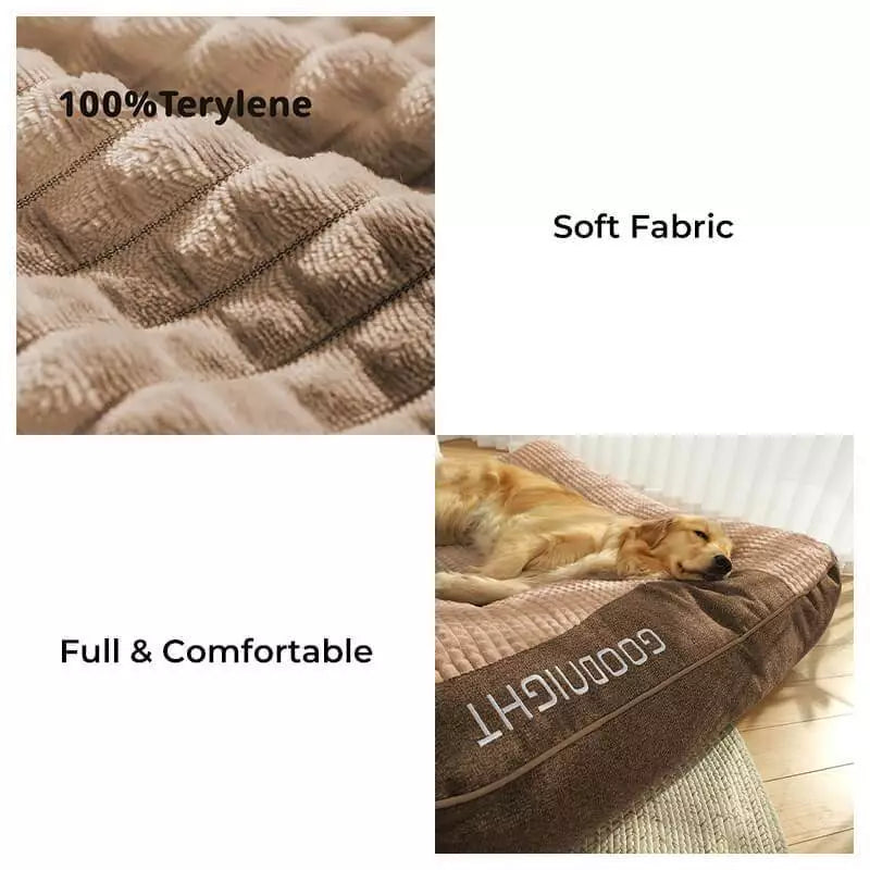 Cama Ortopédica Reforçada Antiderrapante com Bordas Elevadas para Cachorro até 50kg OrthoNest™