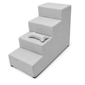 Escada 4 Degraus 60cm Antiderrapante para Cachorro e Gato Acesso à Cama e Sofá Snouty™