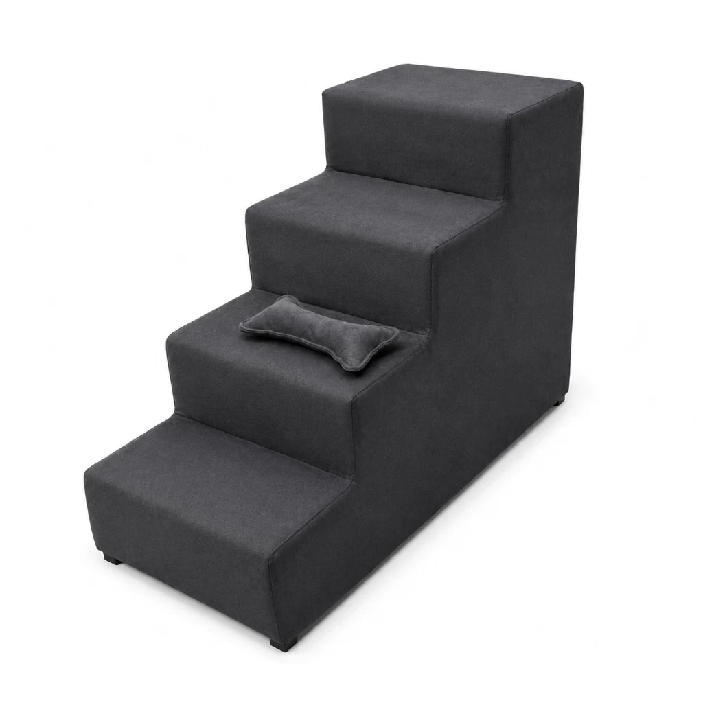 Escada 4 Degraus 60cm Antiderrapante para Cachorro e Gato Acesso à Cama e Sofá Snouty™