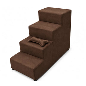 Escada 4 Degraus 60cm Antiderrapante para Cachorro e Gato Acesso à Cama e Sofá Snouty™