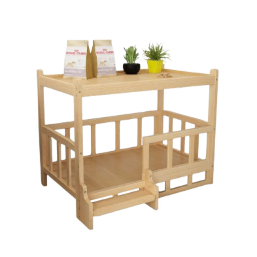 Mesa de Cabeceira Organizador em Madeira Compacta para Cachorro e Gato MultiPet Homey™
