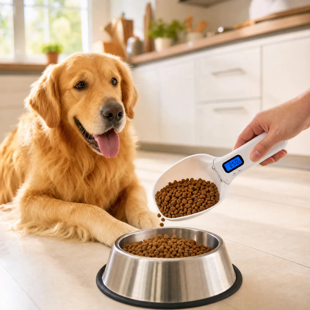 Colher Balança Digital de Precisão para Ração de Cachorro e Gato Medidor de Porções Dosefy™