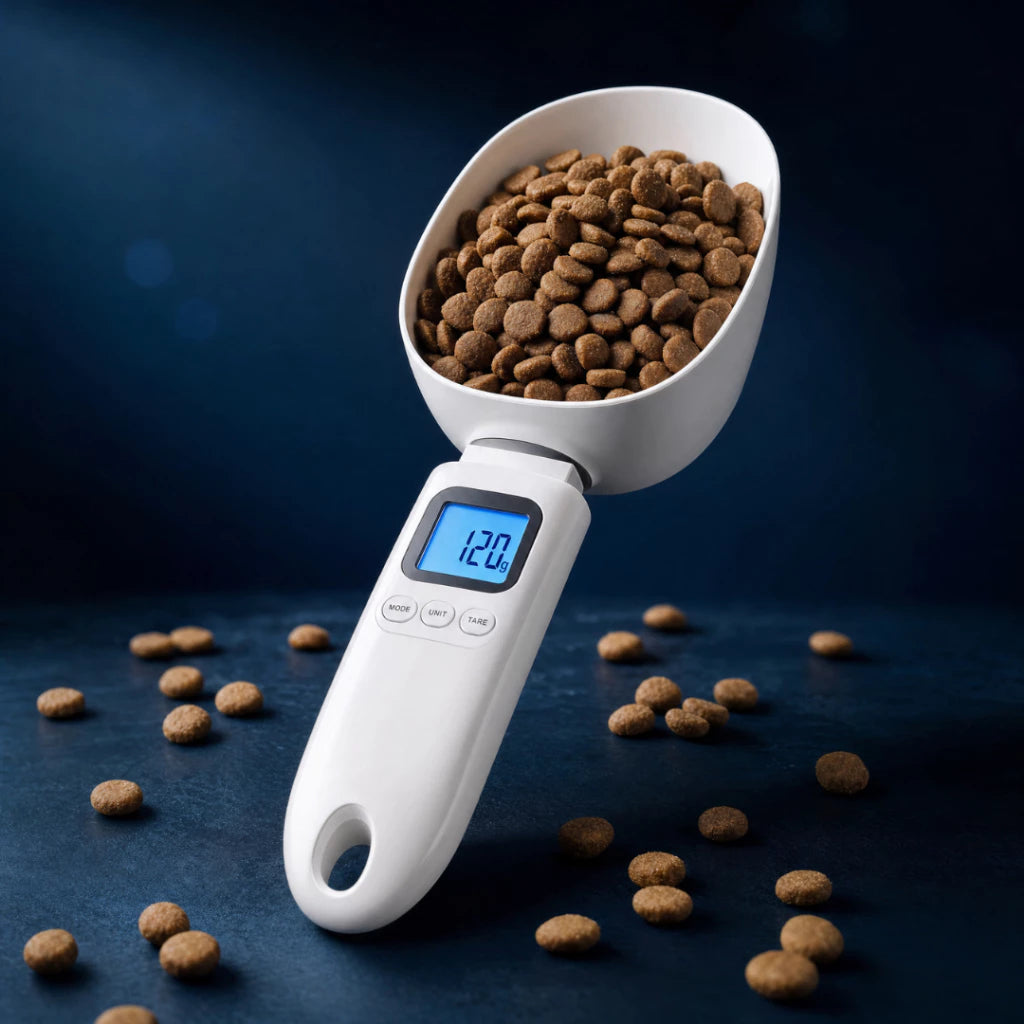 Colher Balança Digital de Precisão para Ração de Cachorro e Gato Medidor de Porções Dosefy™