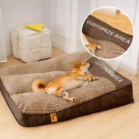 Cama Ortopédica Reforçada Antiderrapante com Bordas Elevadas para Cachorro até 50kg OrthoNest™