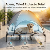 Cama Tenda Suspensa Respirável com Teto Removível para Cachorro e Gato até 50kg CampNest™ - Cama Tenda Suspensa Respirável