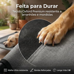 Cama Tenda Suspensa Respirável com Teto Removível para Cachorro e Gato até 50kg CampNest™ - Cama Tenda Suspensa Respirável