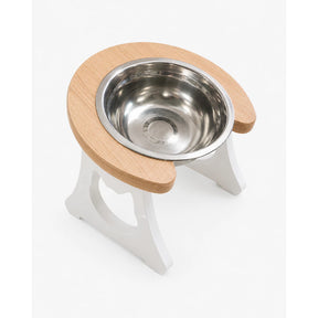 Comedouro Elevado Ergonômico com Tigela Inox 250ml para Gatos e Pets Pequenos Bowli™