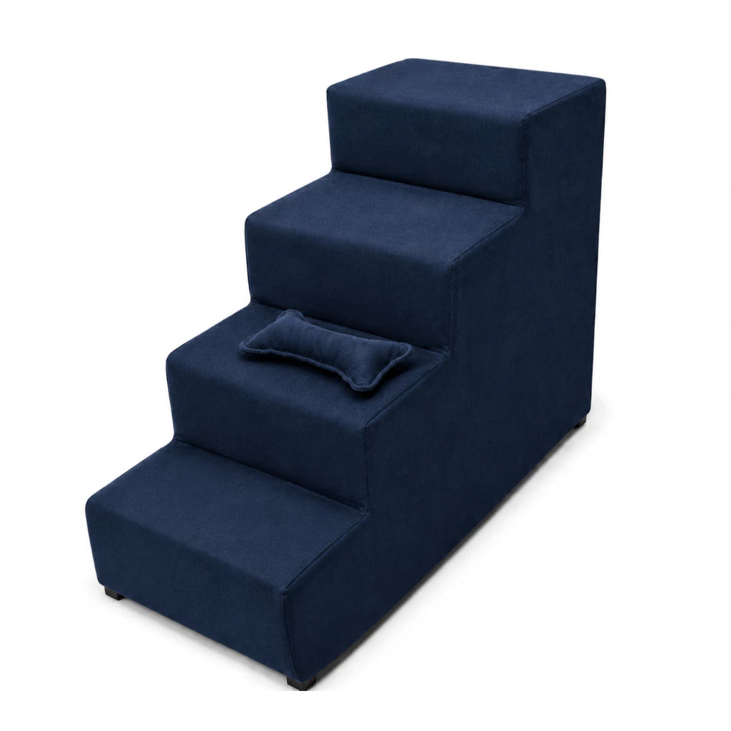 Escada 4 Degraus 60cm Antiderrapante para Cachorro e Gato Acesso à Cama e Sofá Snouty™