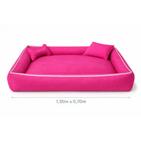 Cama Grande Lavável com Zíper e Enchimentos Removíveis para Cachorro e Gato BigNest™