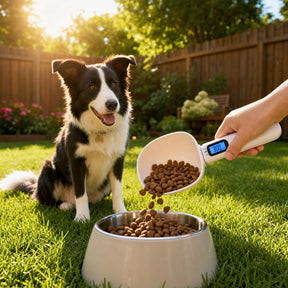 Colher Balança Digital de Precisão para Ração de Cachorro e Gato Medidor de Porções Dosefy™