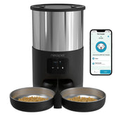 Alimentador Automático Duplo 5L WiFi com APP e Controle Remoto para Cachorro e Gato Newpet™