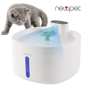 Fonte de Água Automática com Sensor 2,6L para Cachorros e Gatos | Hidratação Inteligente
