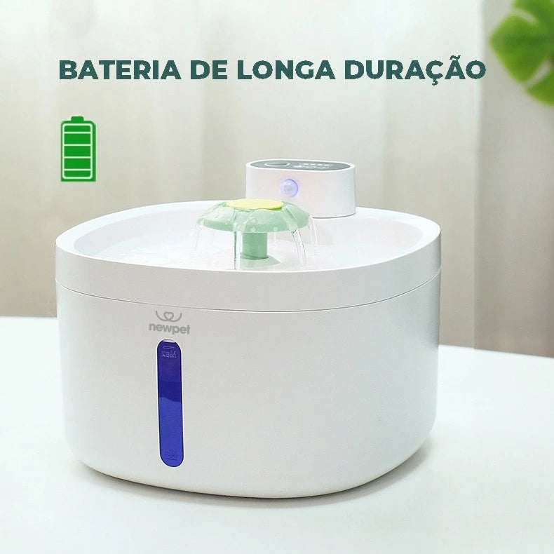 Fonte de Água Automática com Sensor 2,6L para Cachorros e Gatos | Hidratação Inteligente