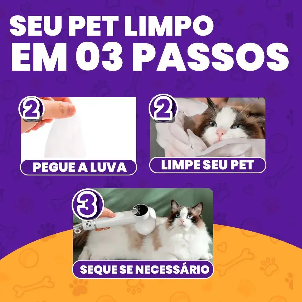 Chega de pets sujos em casa! A Luva de Limpeza a Seco limpa em segundos, sem banho, sem bagunça! | Exclusivo da ForPatas