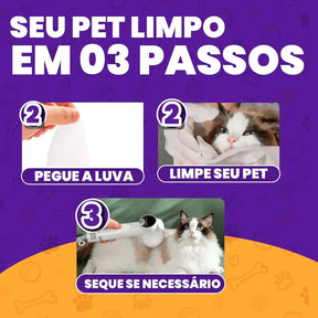 Chega de pets sujos em casa! A Luva de Limpeza a Seco limpa em segundos, sem banho, sem bagunça! | Exclusivo da ForPatas