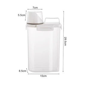 Tanque Hermético para Ração 1.8L, 2.5L e 3.0L – Lupzy™ | Alimentos Sempre Frescos e Protegidos