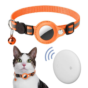 Coleira Rastreadora com Air Tag de Brinde Laranja - Duty™ | Exclusivo da ForPatas