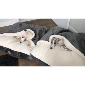 Cama Cave Aconchegante com Coberta em Veludo para Cachorro e Gato 70x70 DeCoração Atelier™