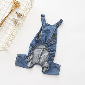 Macacão Jeans - Snouty™ | Exclusivo da ForPatas